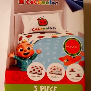 Cocomelon 3 PC Sheet Set